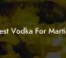 Best Vodka For Martini