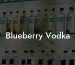 Blueberry Vodka