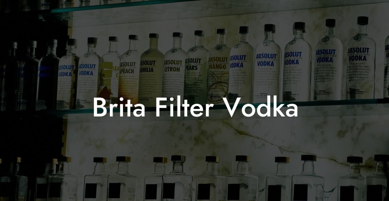 Brita Filter Vodka