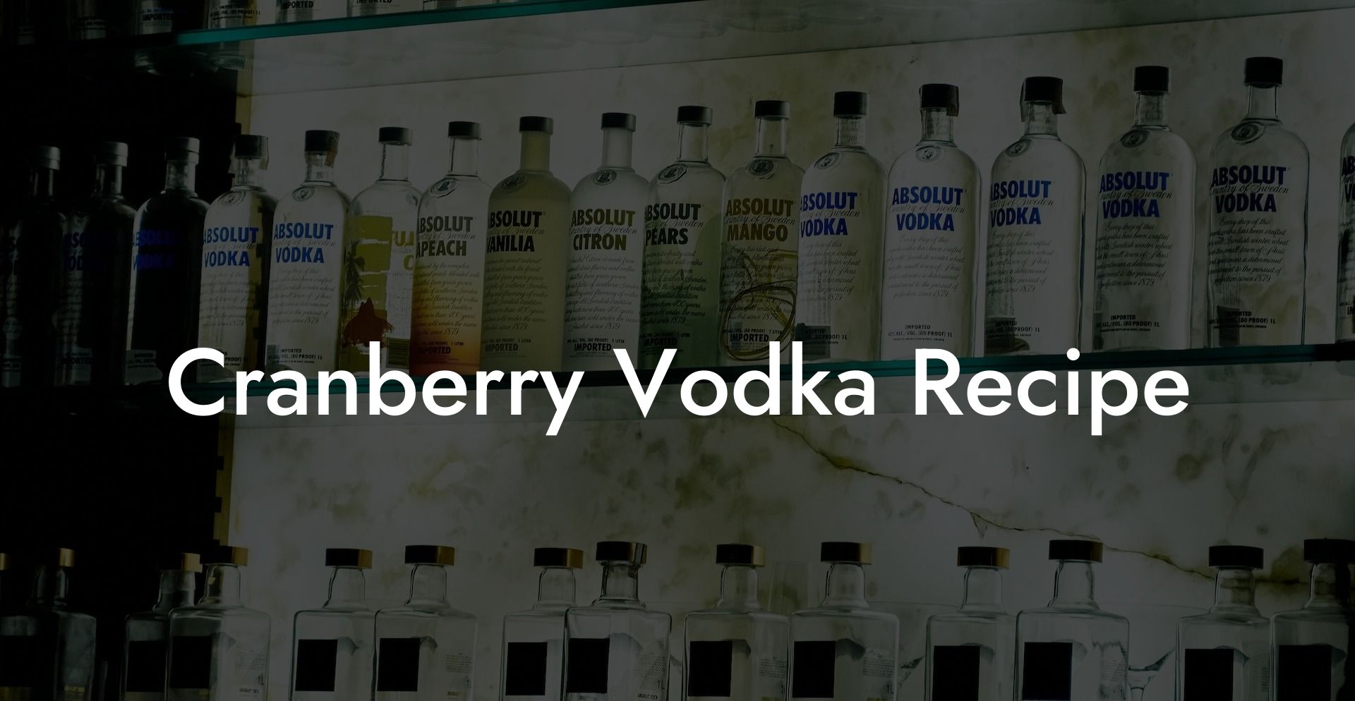 Cranberry Vodka Recipe
