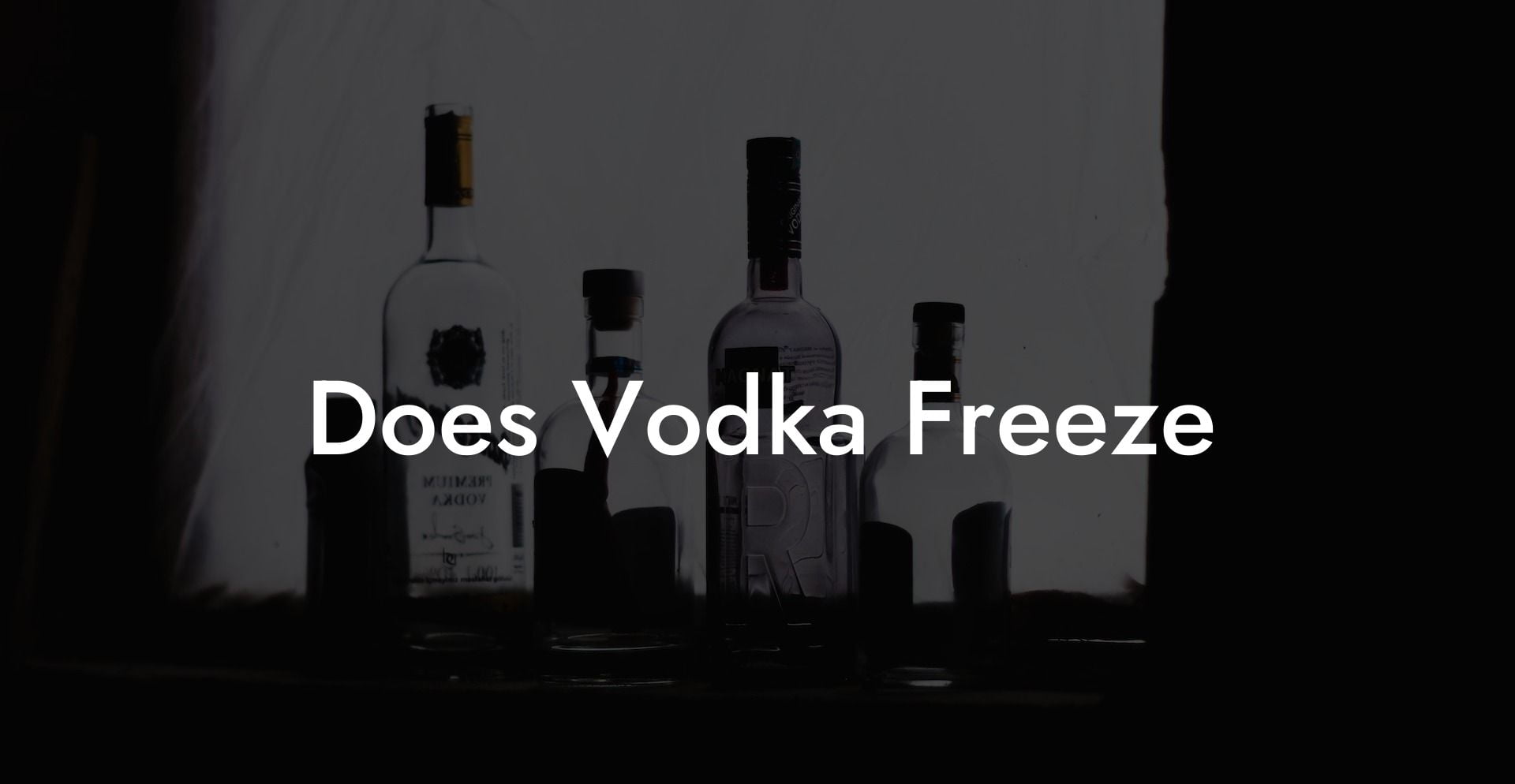 Does Vodka Freeze