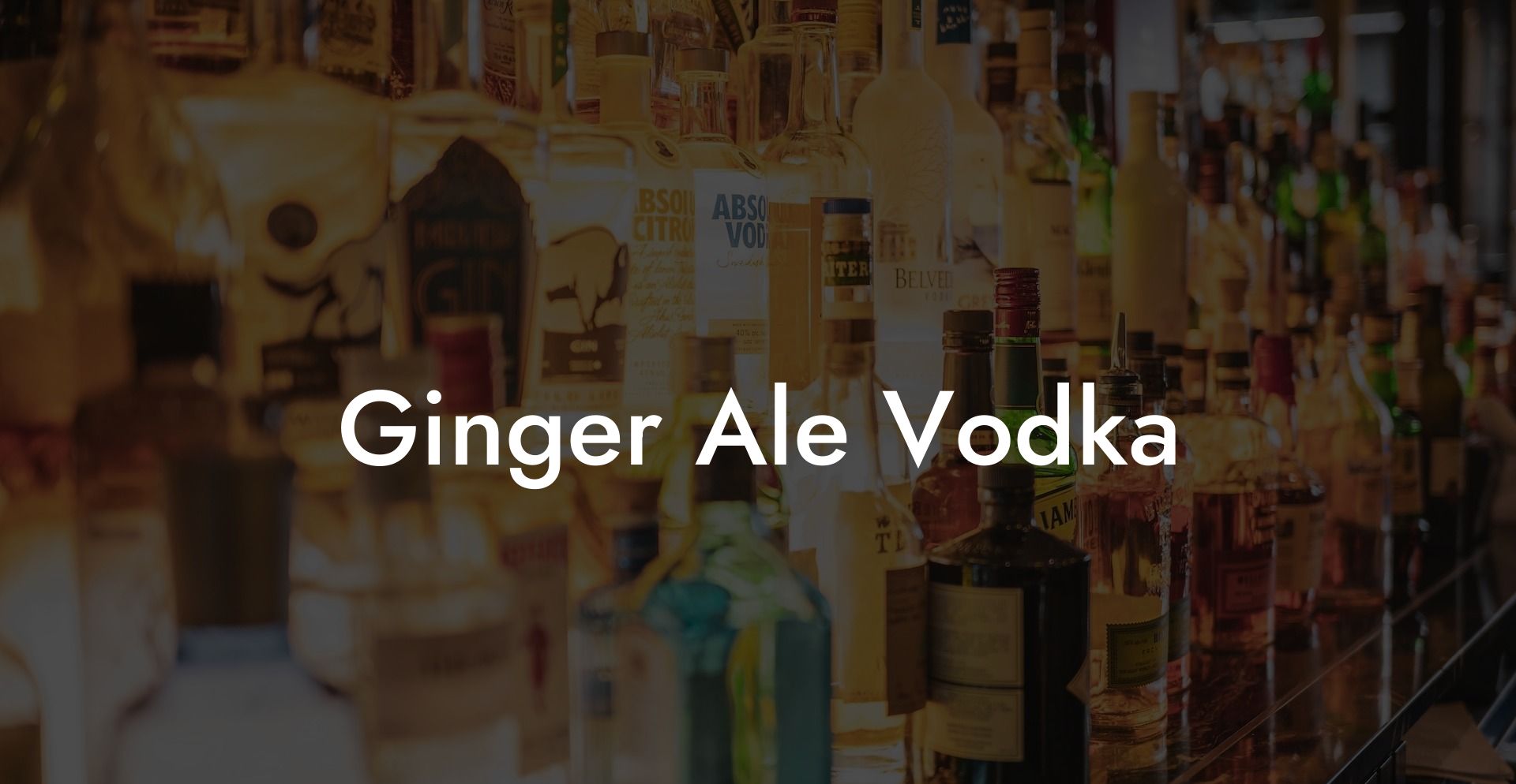 Ginger Ale Vodka