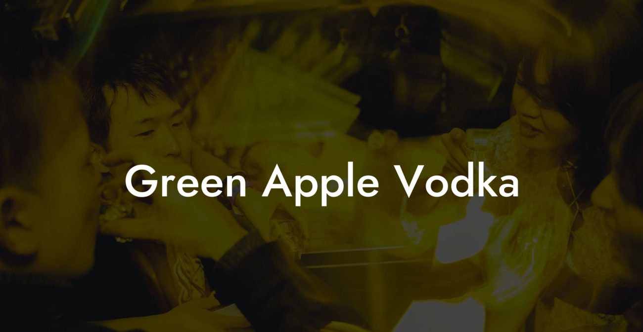 Green Apple Vodka