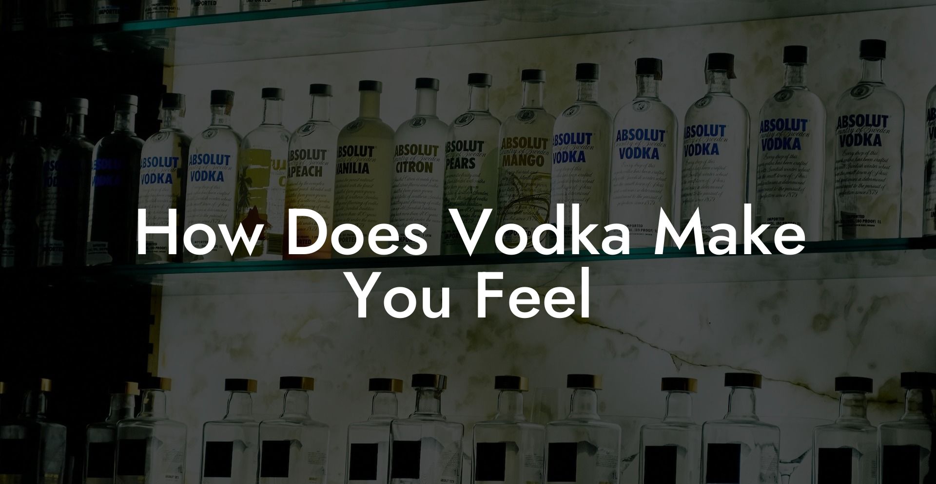 How Does Vodka Make You Feel
