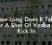How Long Does It Take For A Shot Of Vodka To Kick In