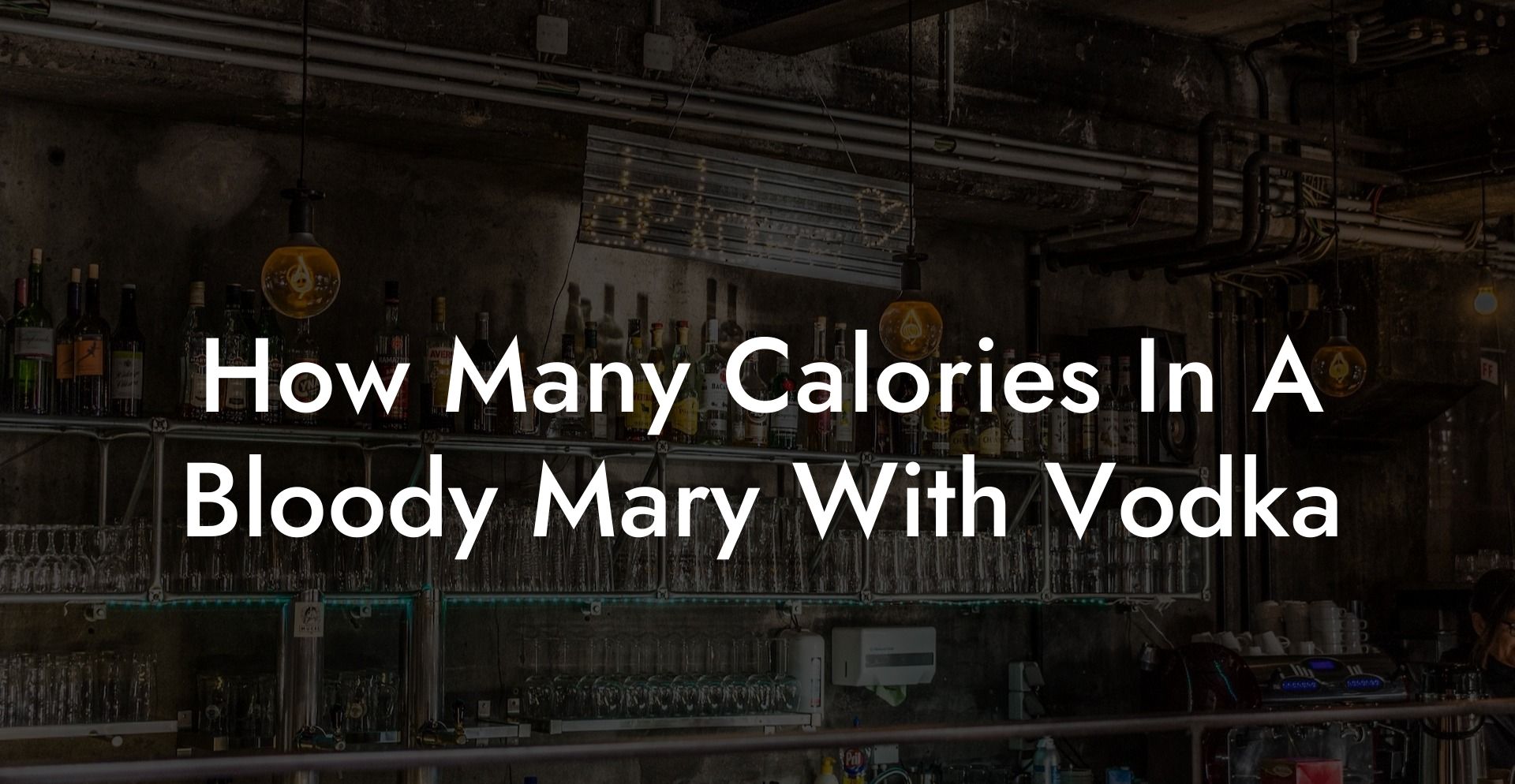 How Many Calories In A Bloody Mary With Vodka