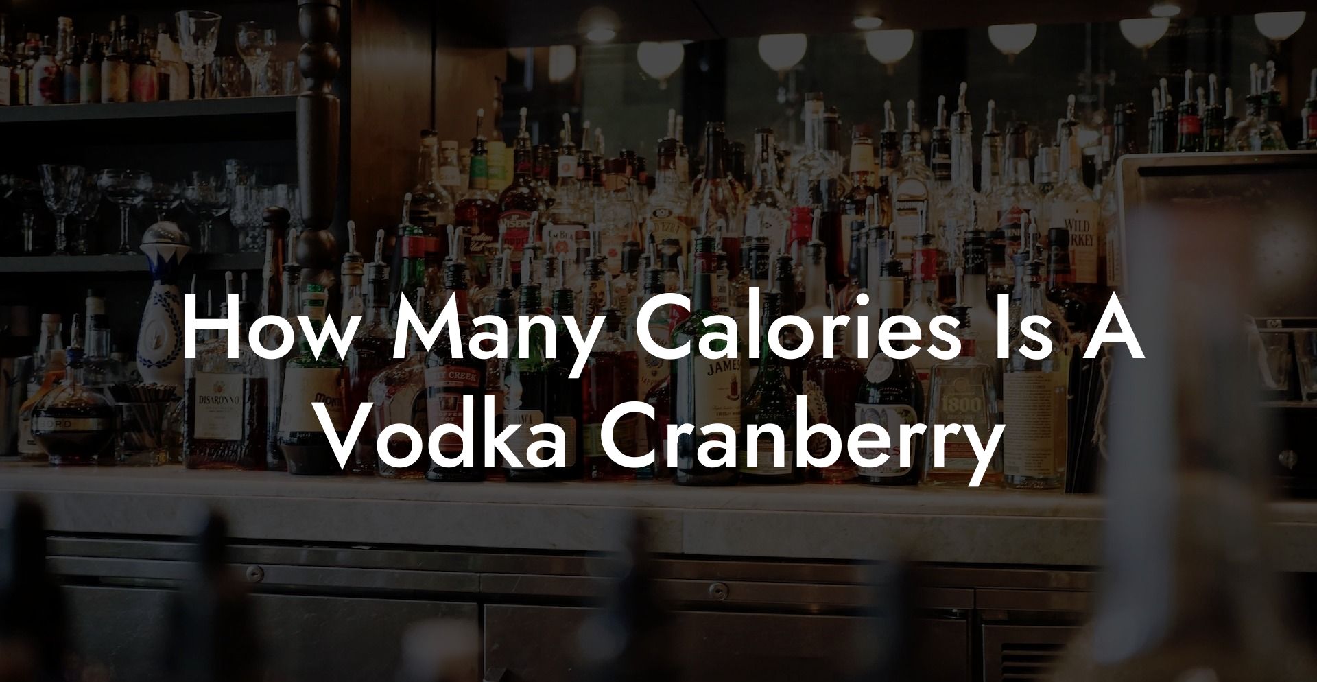 How Many Calories Is A Vodka Cranberry