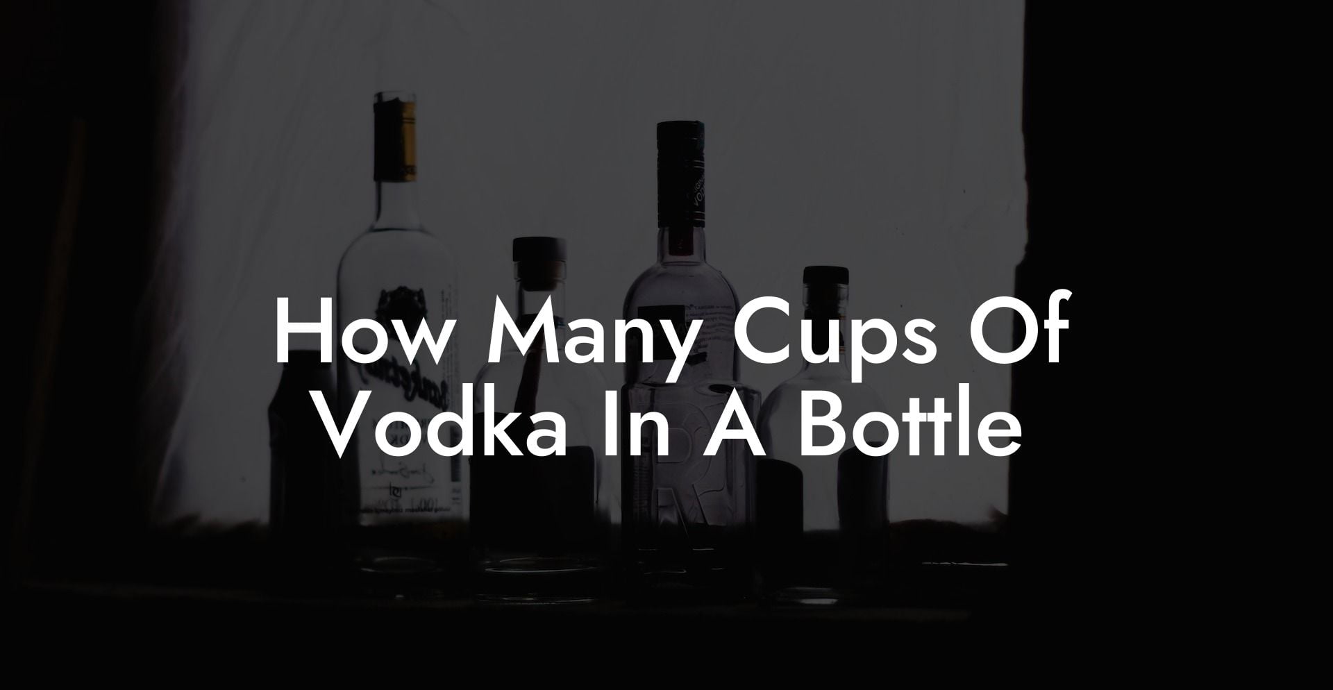 How Many Cups Of Vodka In A Bottle