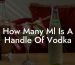 How Many Ml Is A Handle Of Vodka