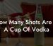 How Many Shots Are In A Cup Of Vodka