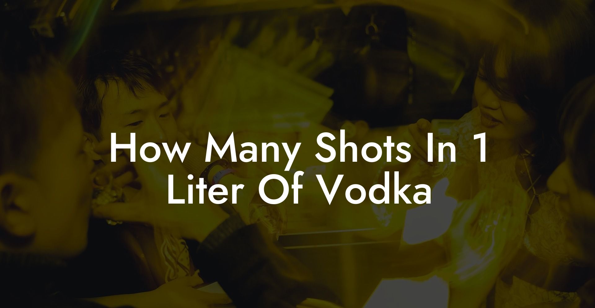 How Many Shots In 1 Liter Of Vodka
