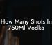 How Many Shots In 750Ml Vodka