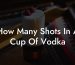 How Many Shots In A Cup Of Vodka