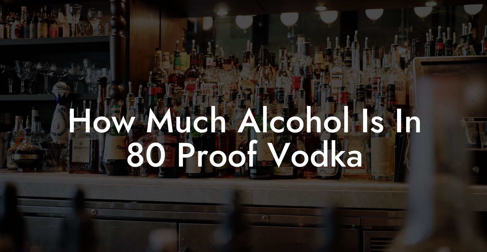 How Much Alcohol Is In 80 Proof Vodka