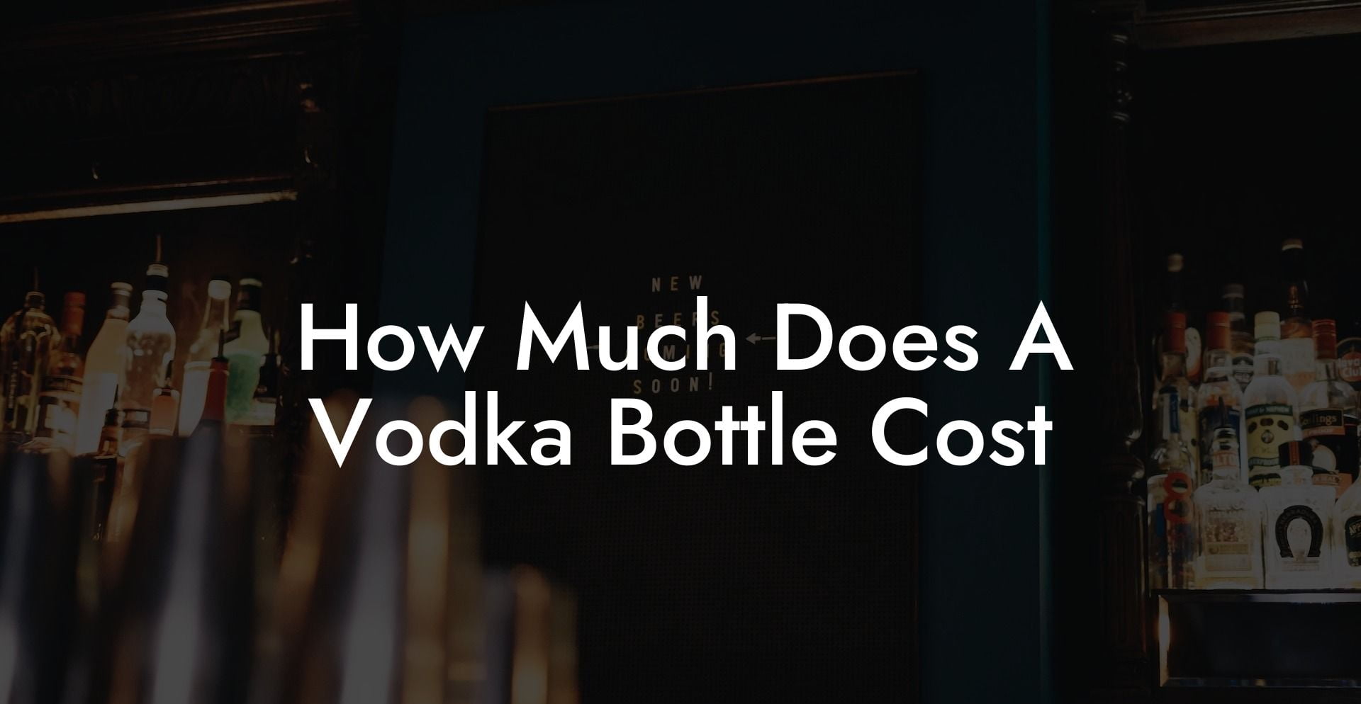 How Much Does A Vodka Bottle Cost