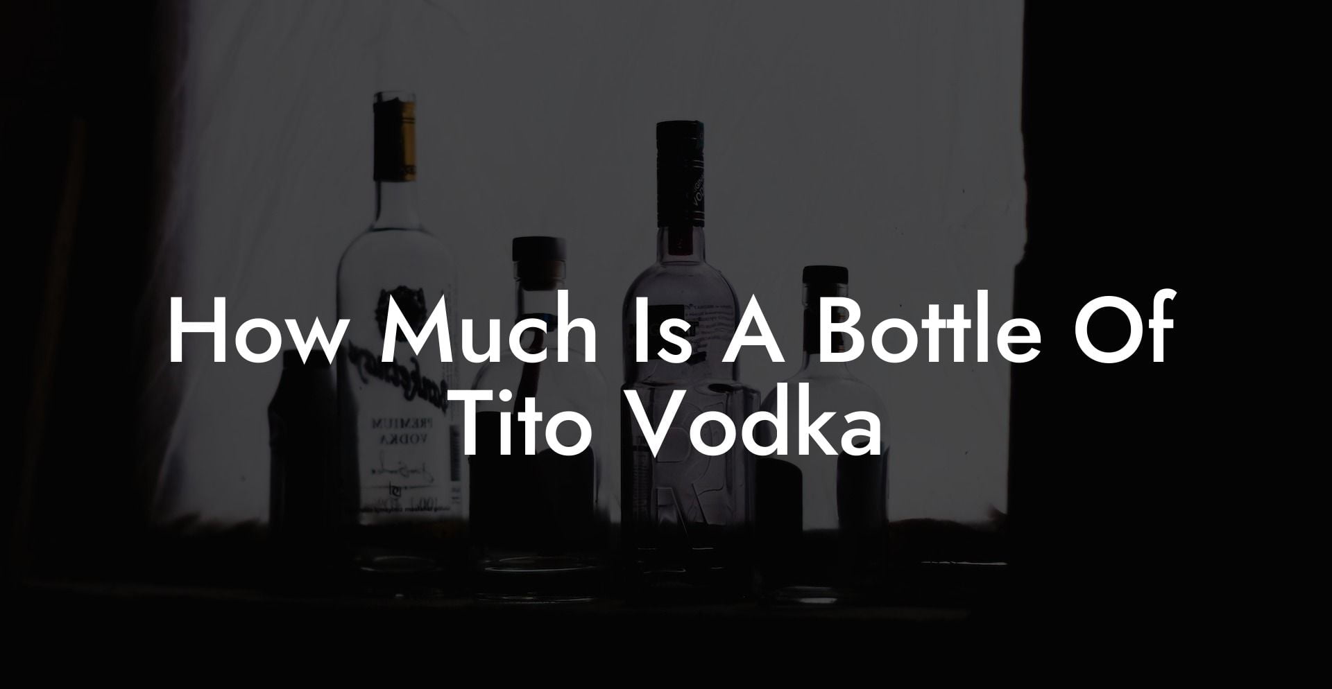 How Much Is A Bottle Of Tito Vodka