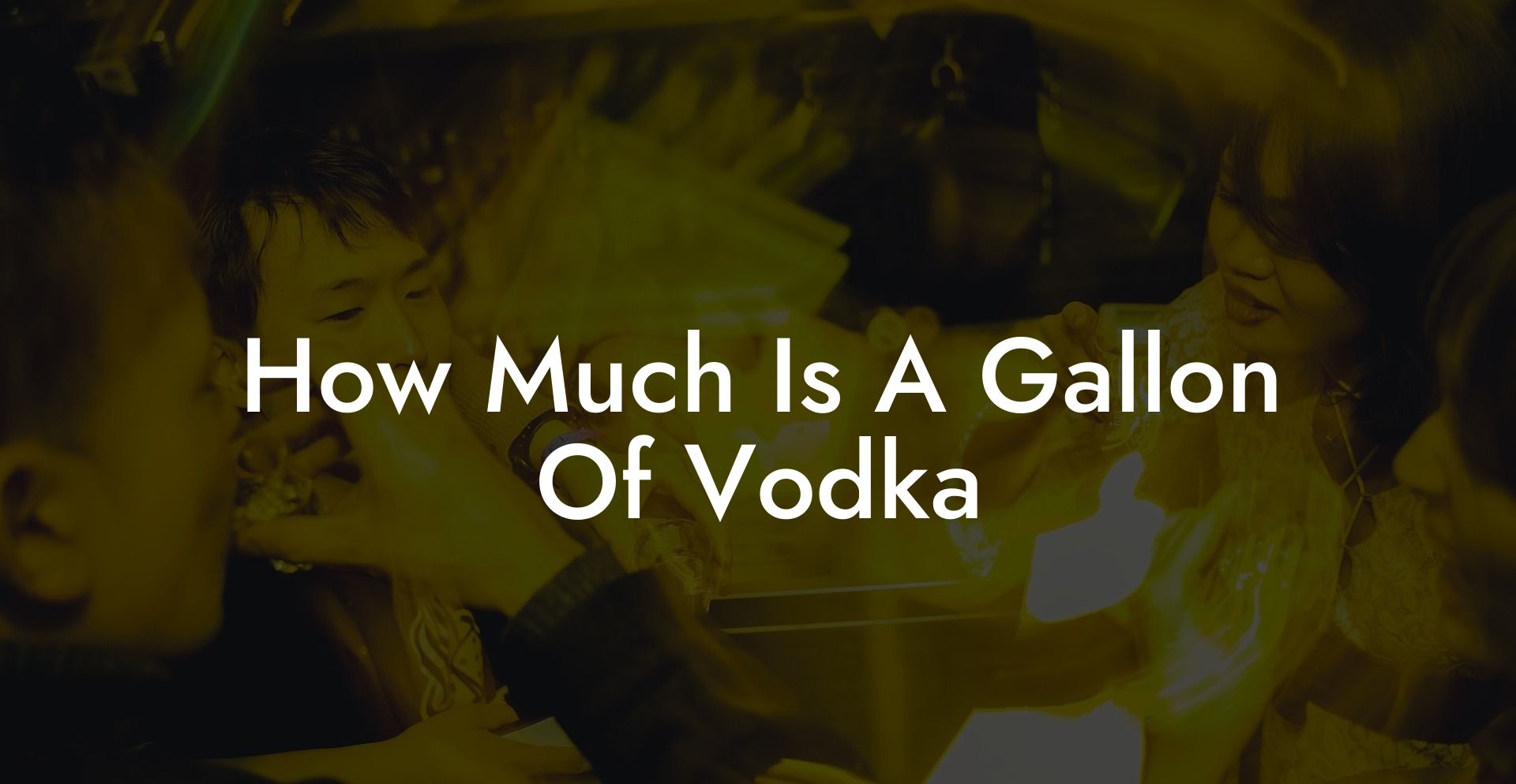 How Much Is A Gallon Of Vodka