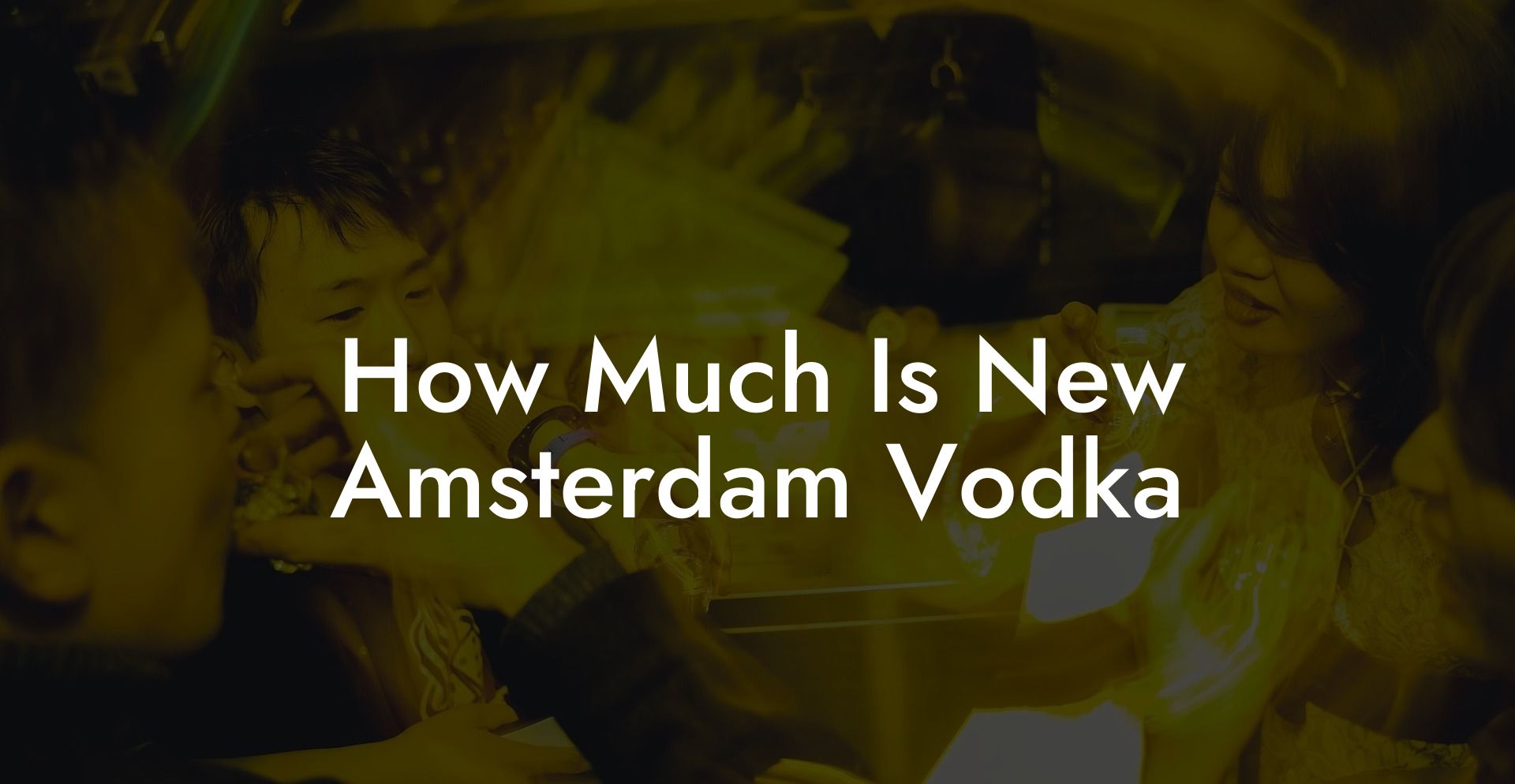 How Much Is New Amsterdam Vodka