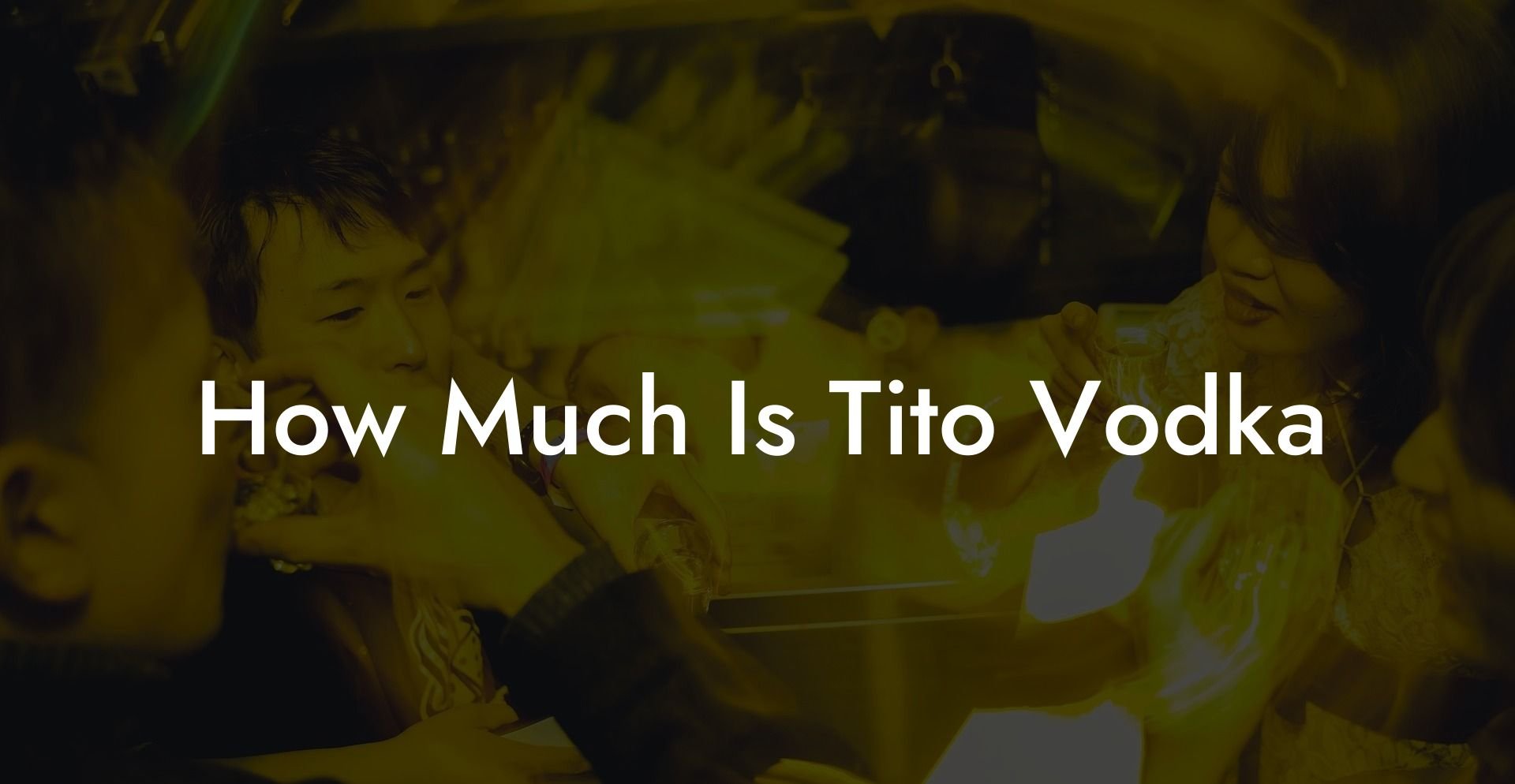 How Much Is Tito Vodka