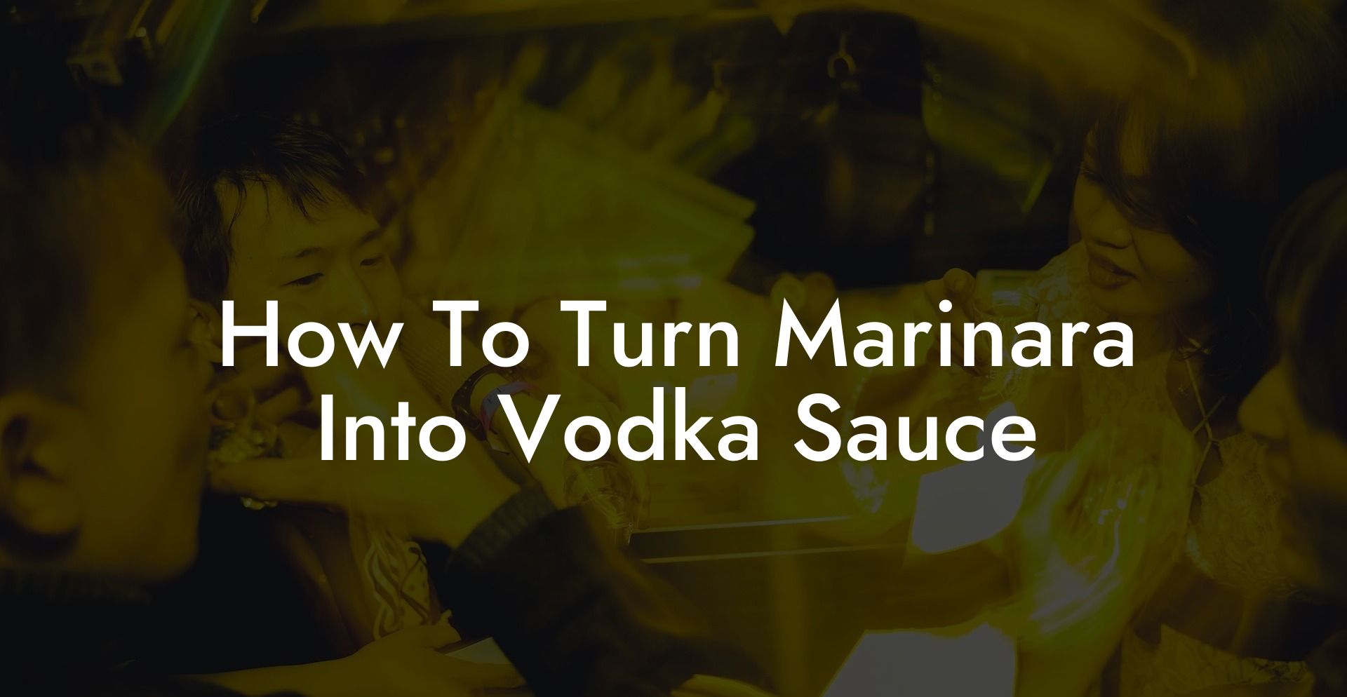 How To Turn Marinara Into Vodka Sauce