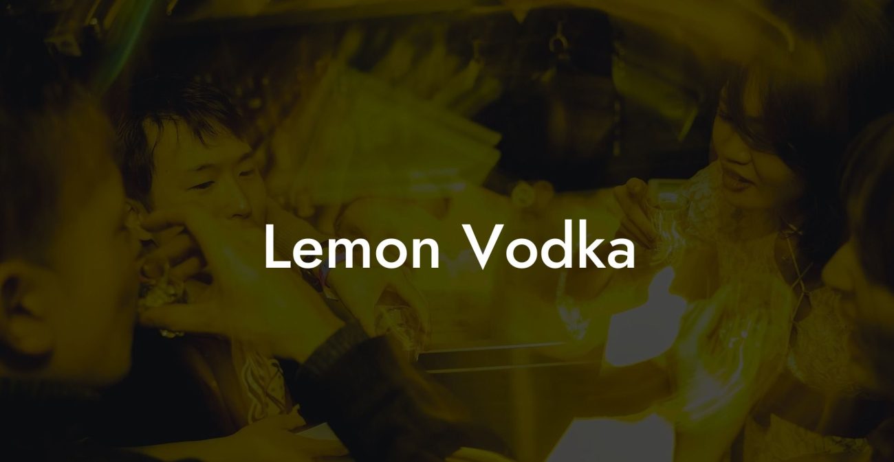 Lemon Vodka