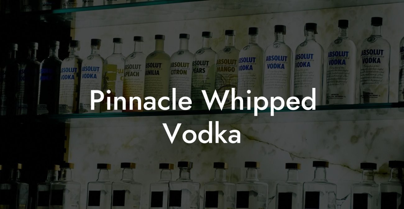 Pinnacle Whipped Vodka