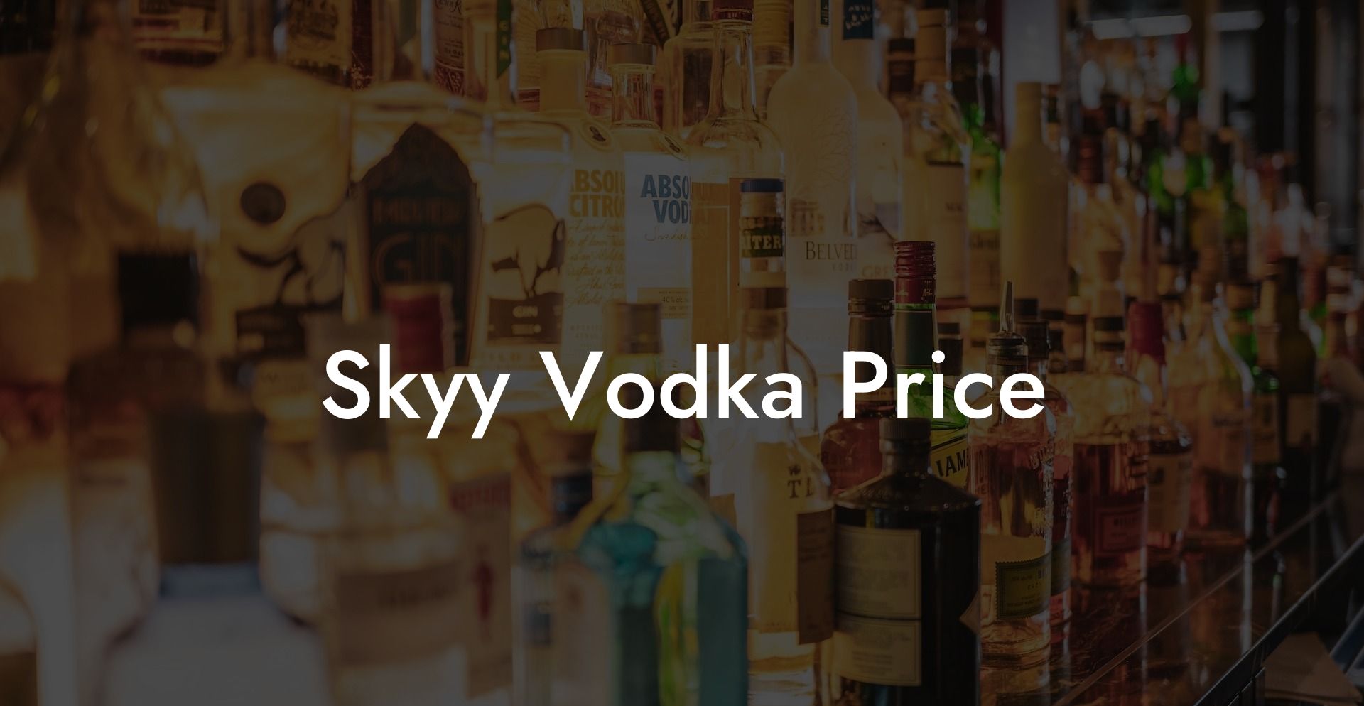 Skyy Vodka Price