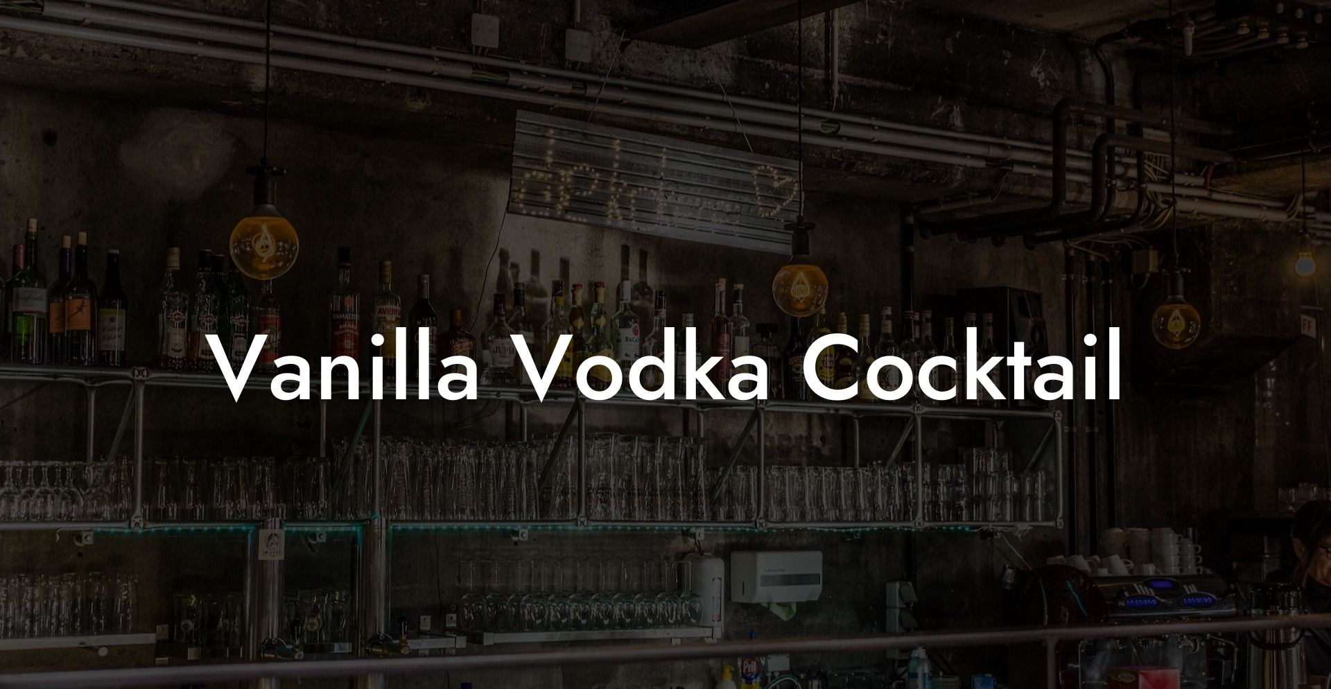 Vanilla Vodka Cocktail