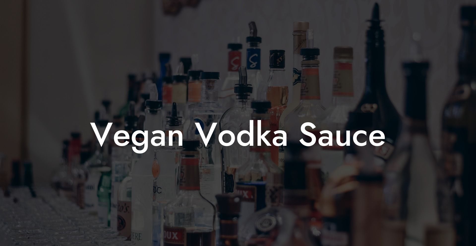 Vegan Vodka Sauce