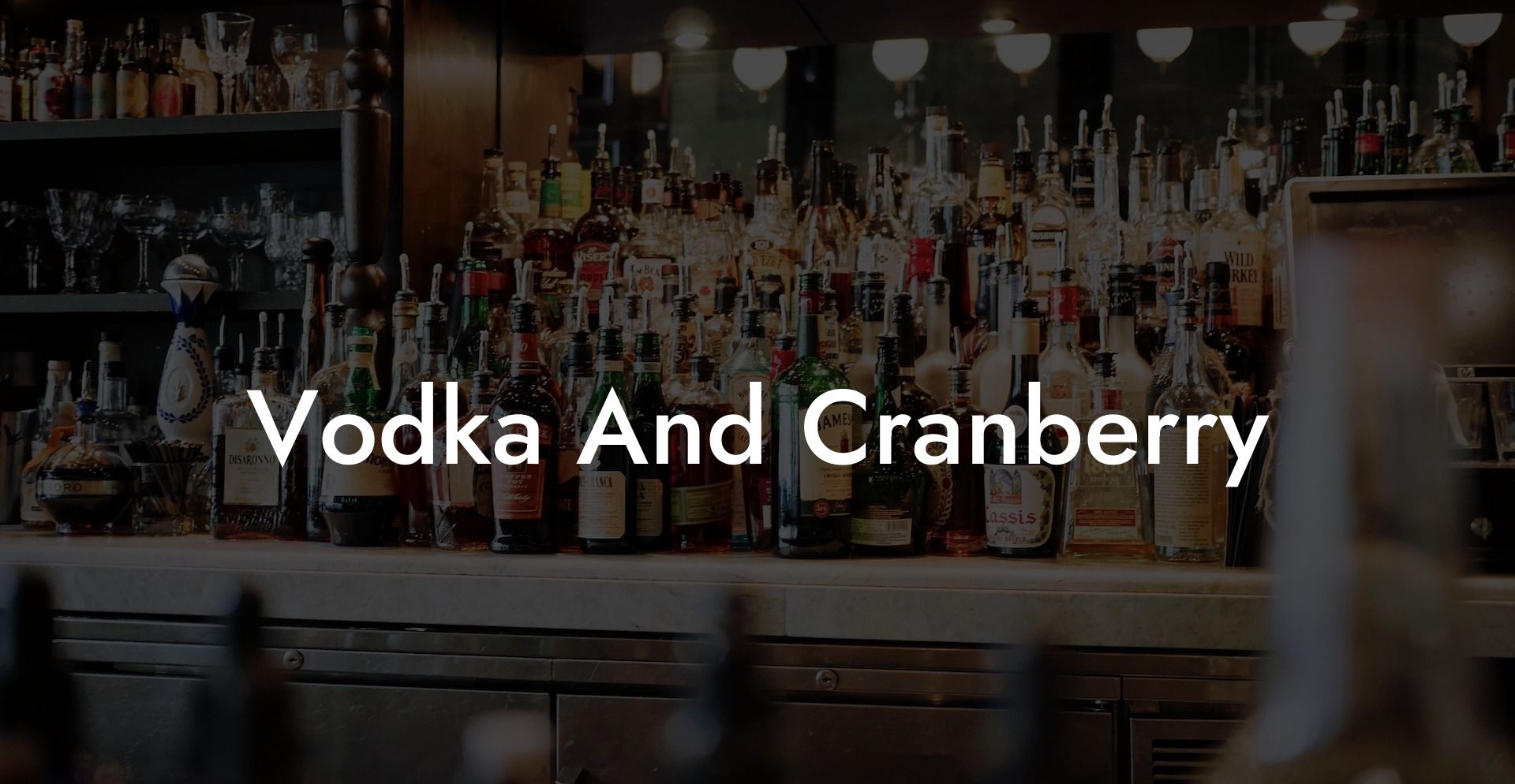Vodka And Cranberry