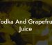 Vodka And Grapefruit Juice