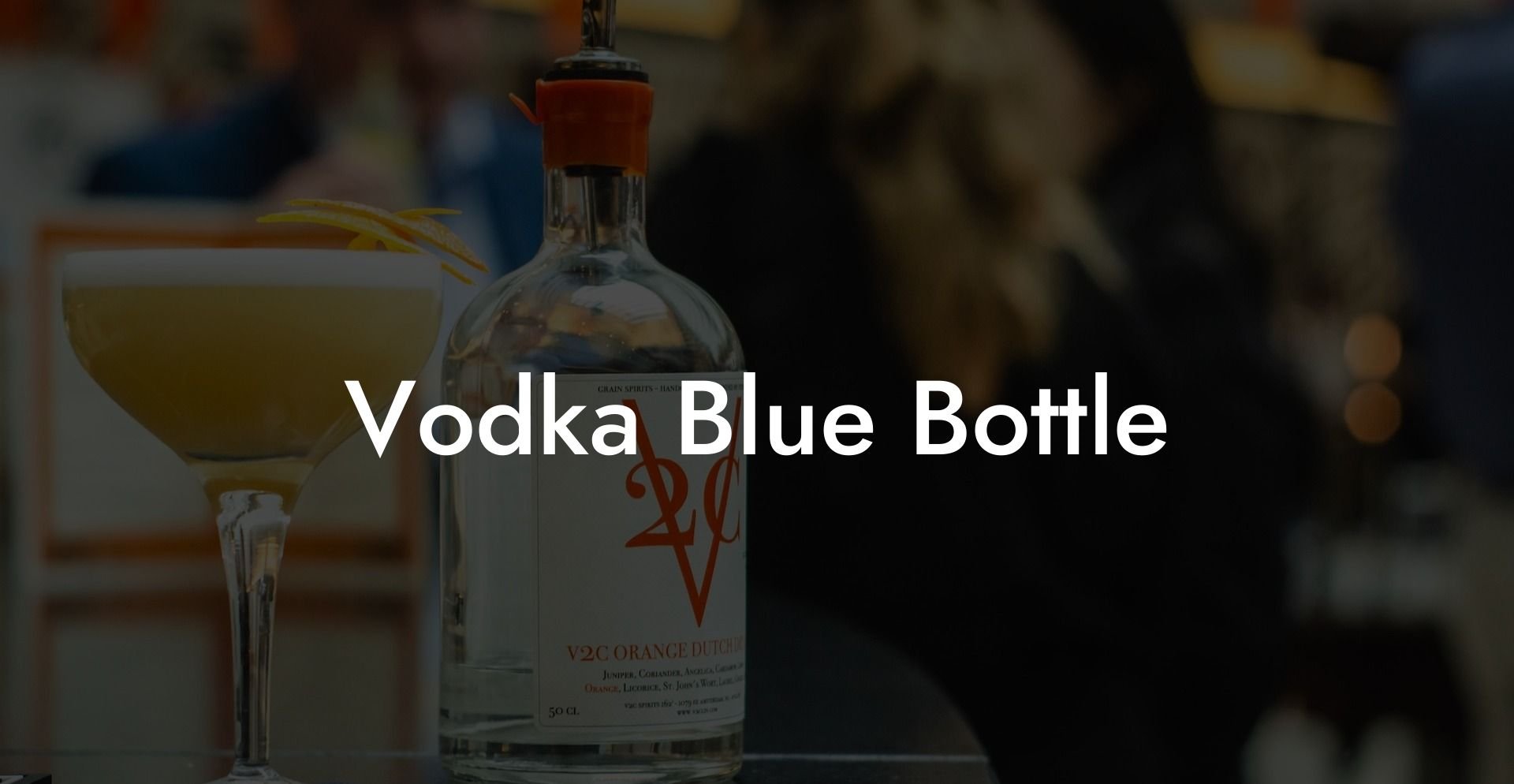 Vodka Blue Bottle
