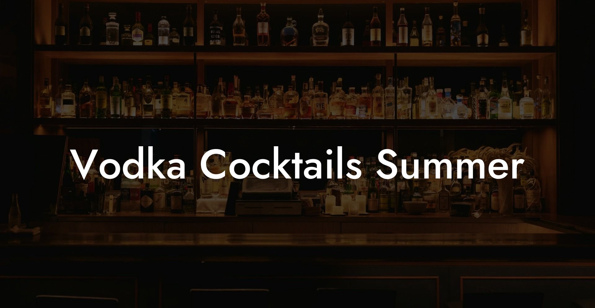 Vodka Cocktails Summer