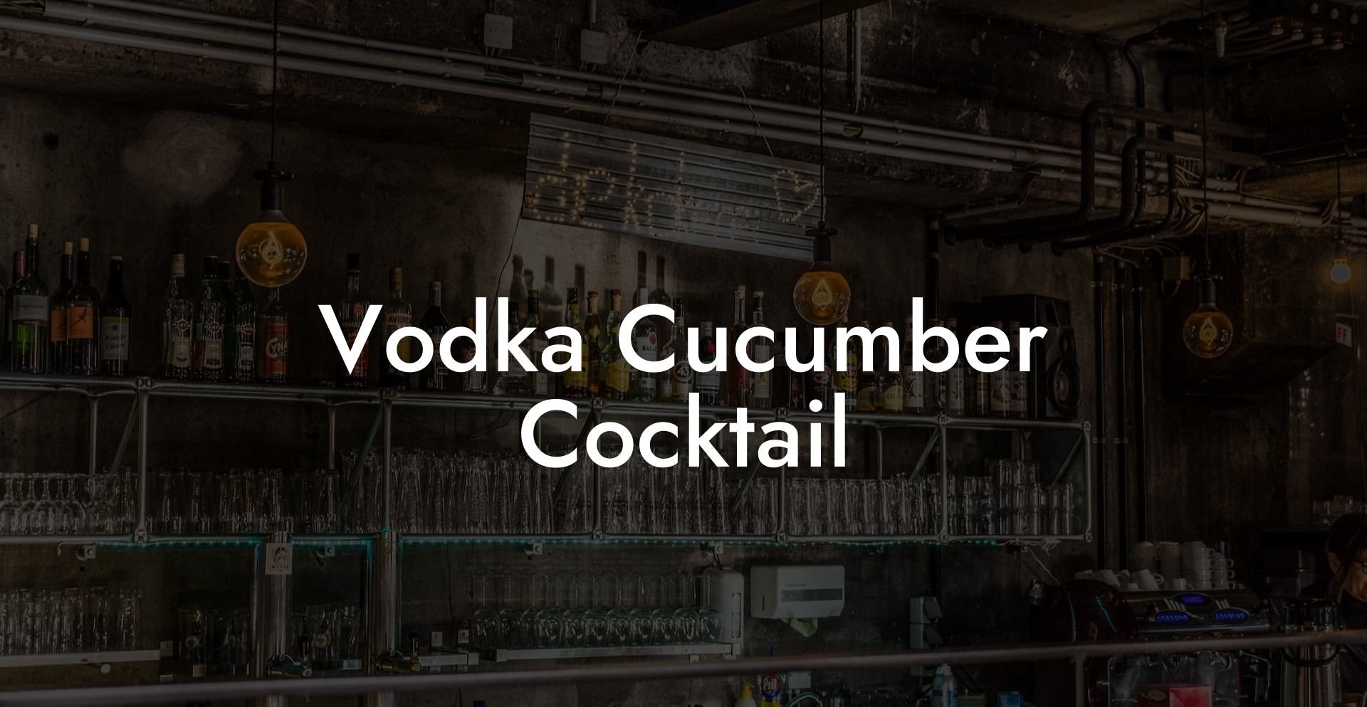 Vodka Cucumber Cocktail