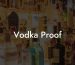 Vodka Proof