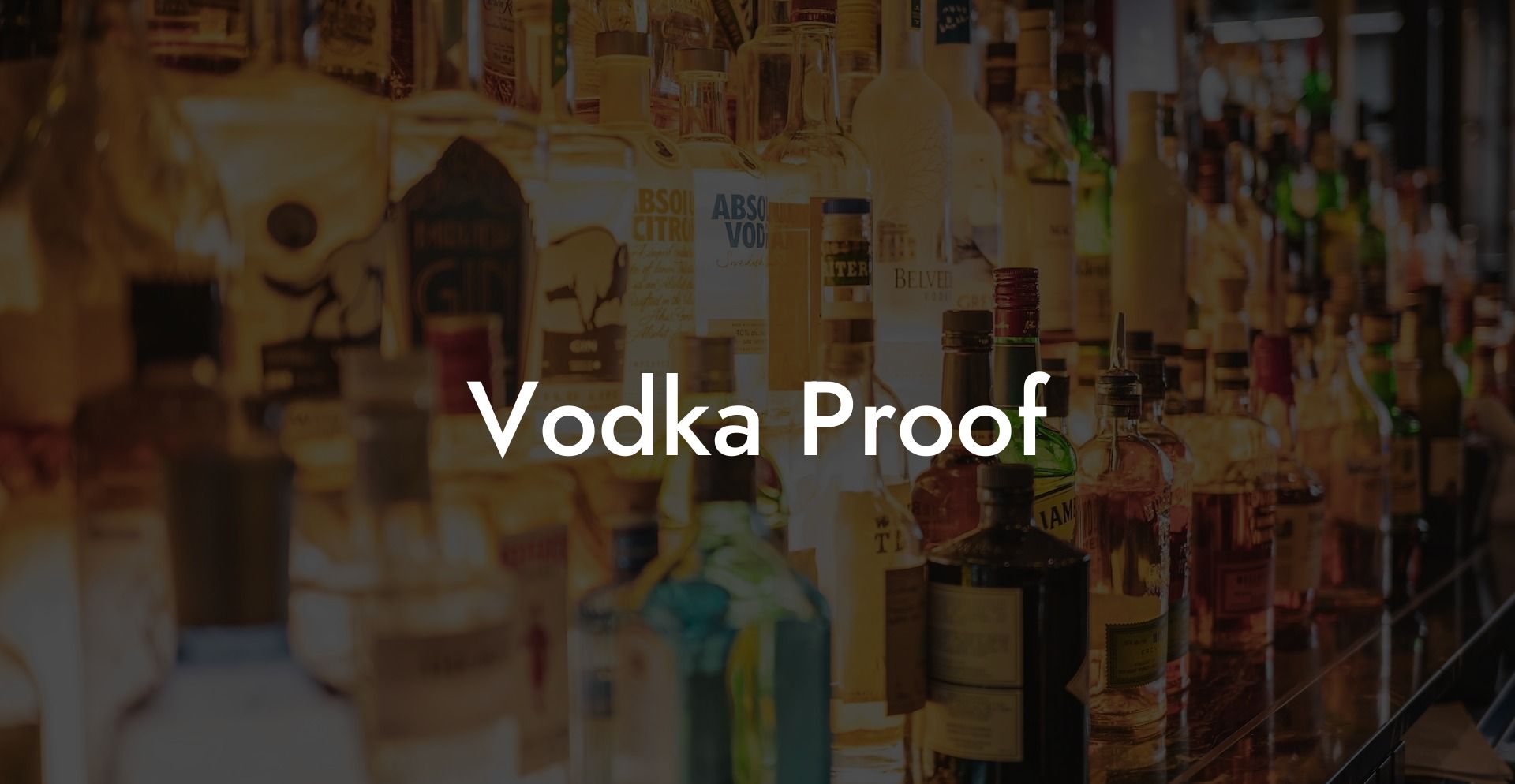Vodka Proof