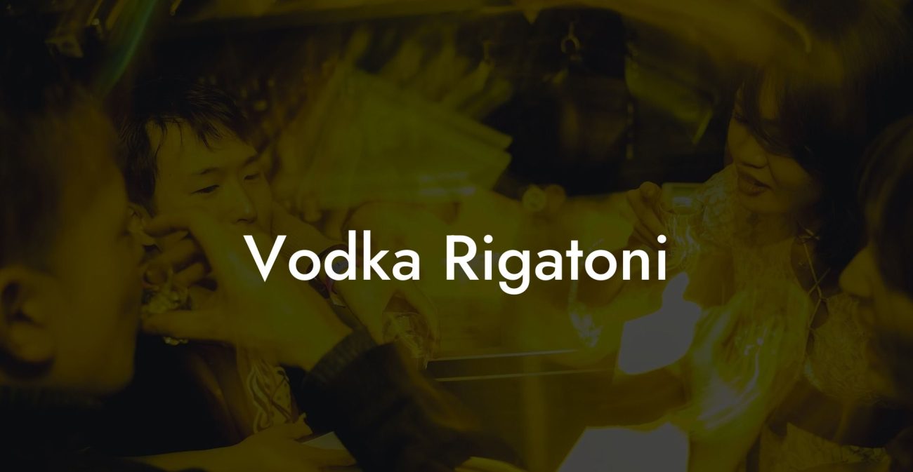 Vodka Rigatoni