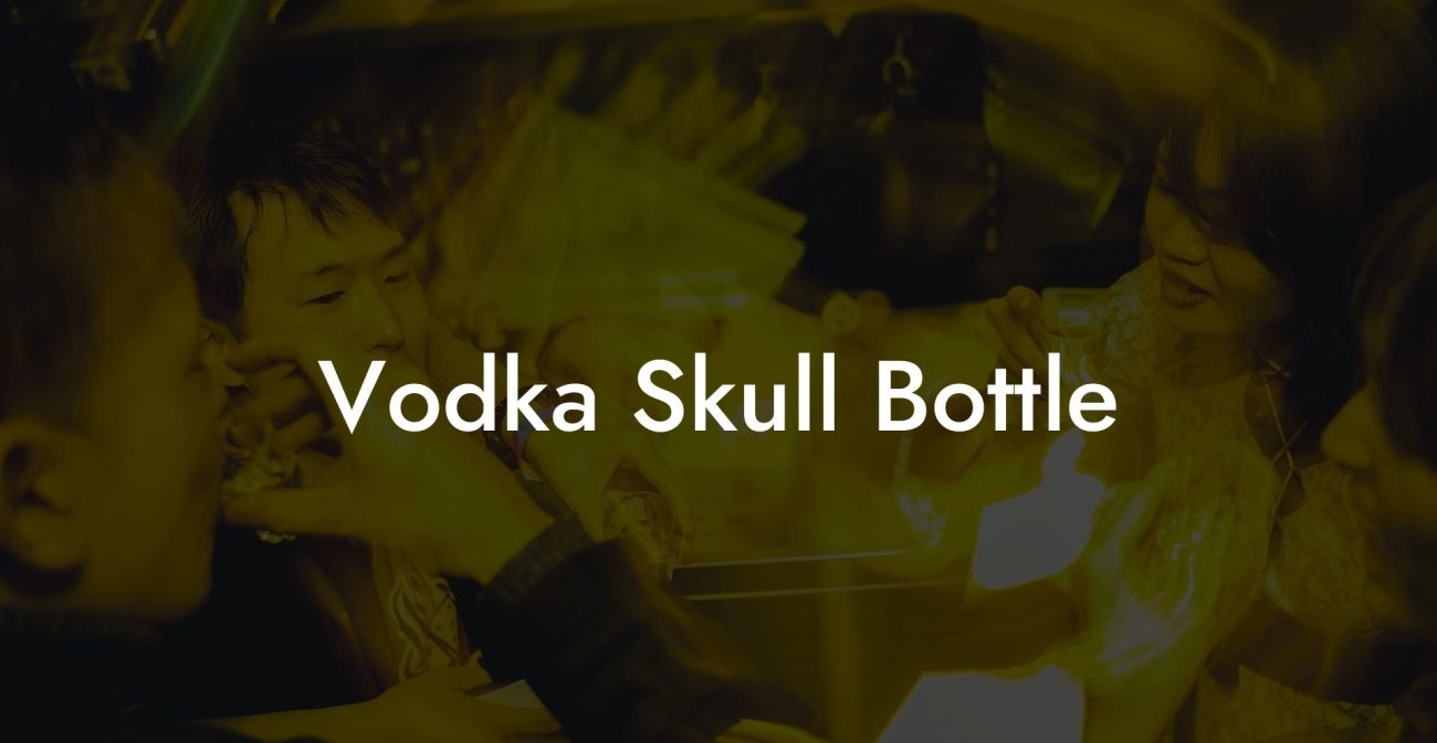 Vodka Skull Bottle