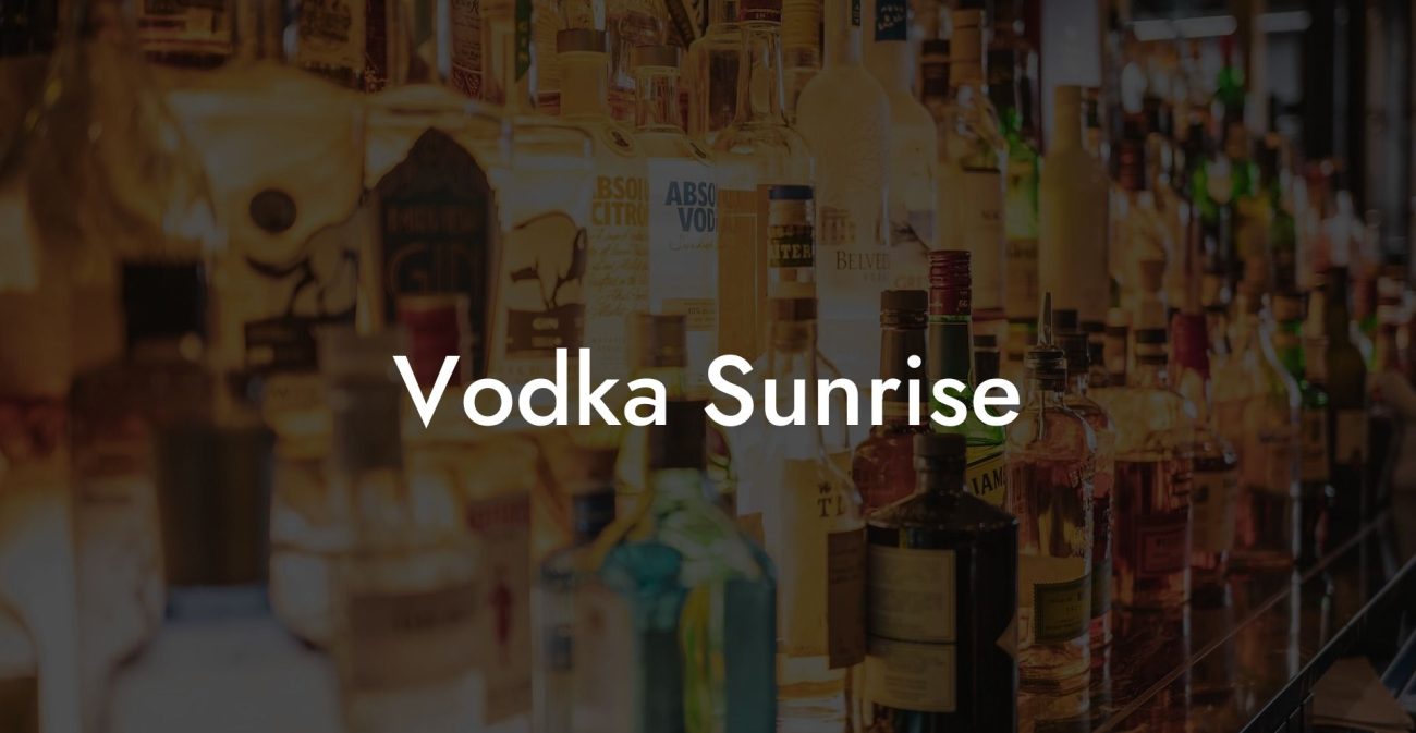 Vodka Sunrise