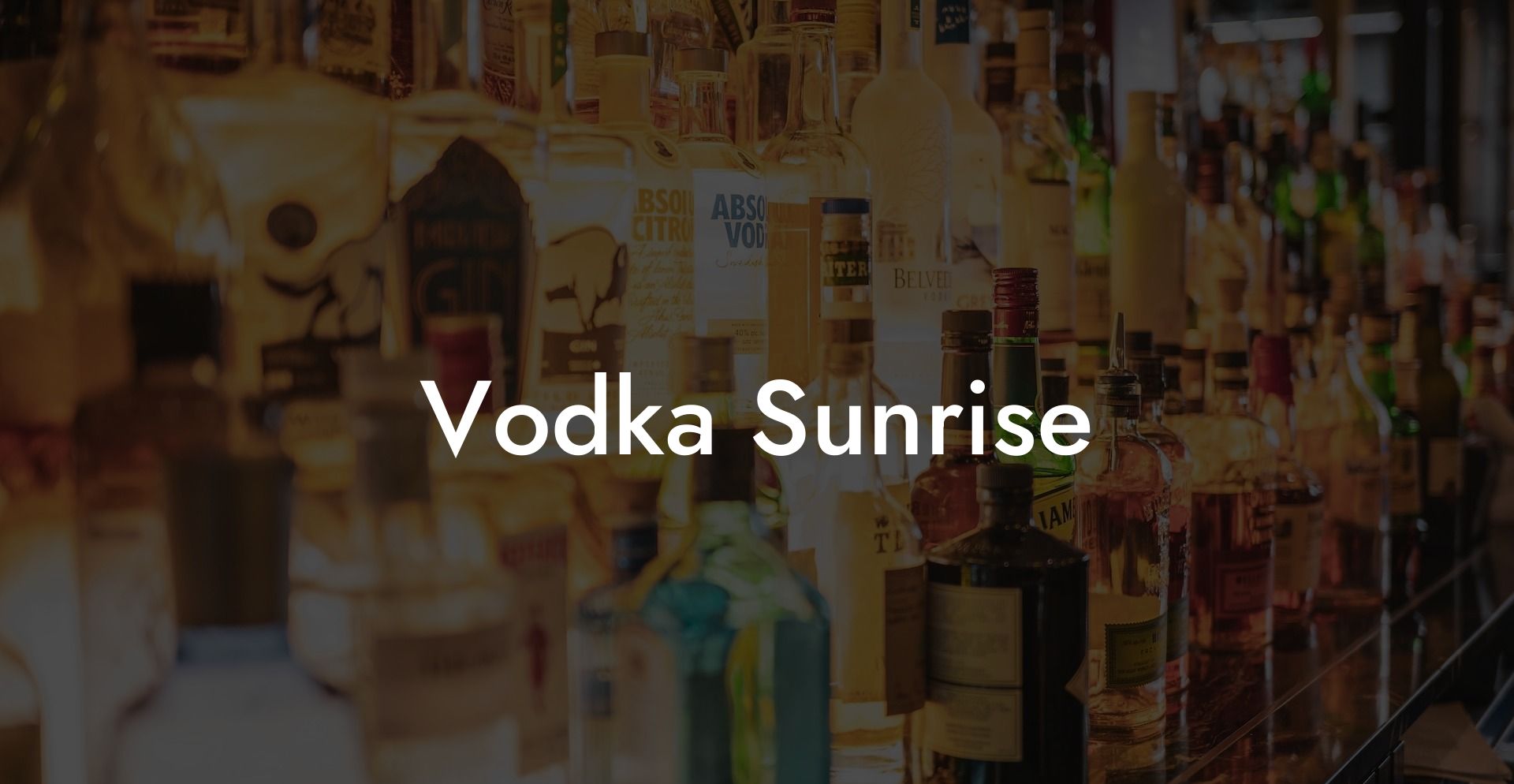 Vodka Sunrise