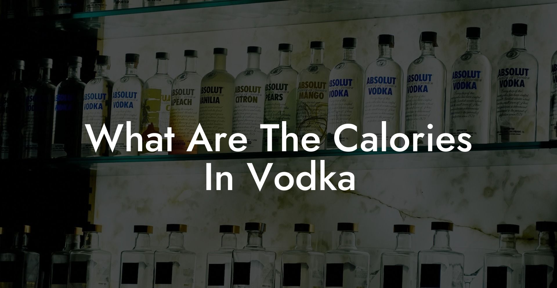 What Are The Calories In Vodka