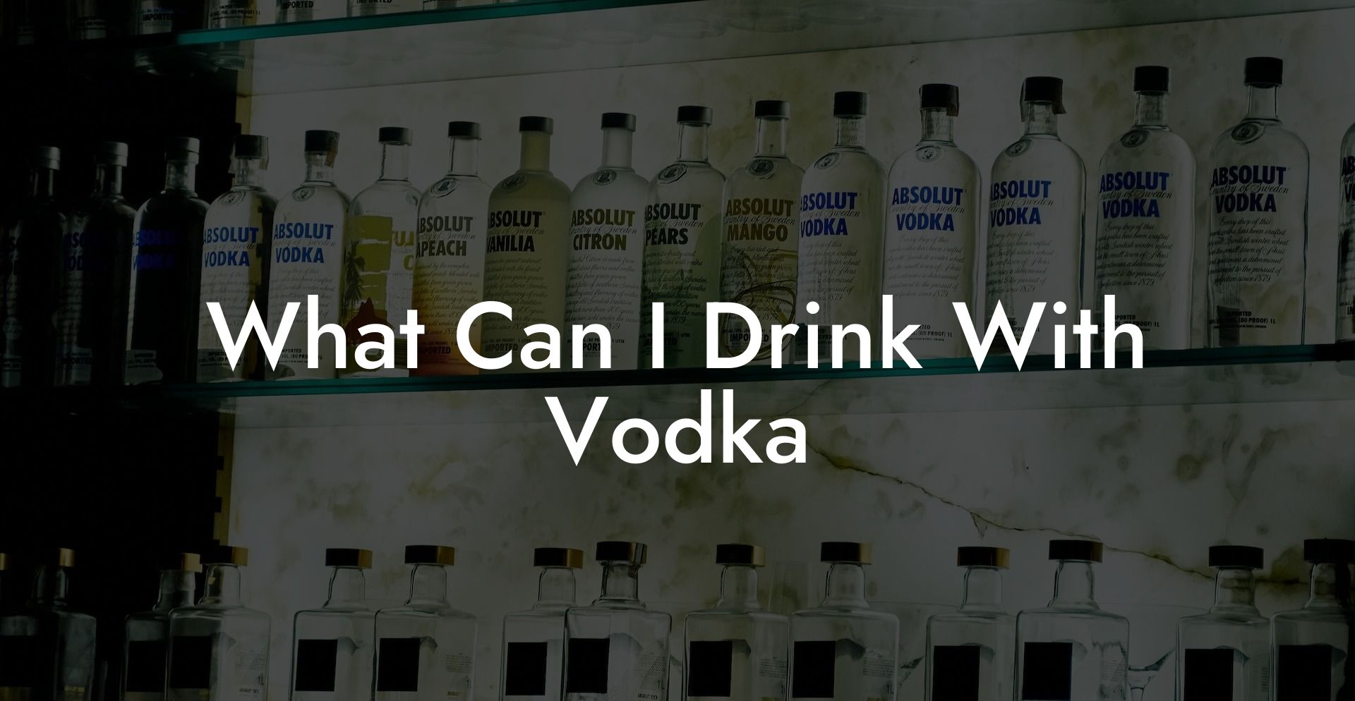 What Can I Drink With Vodka