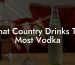 What Country Drinks The Most Vodka