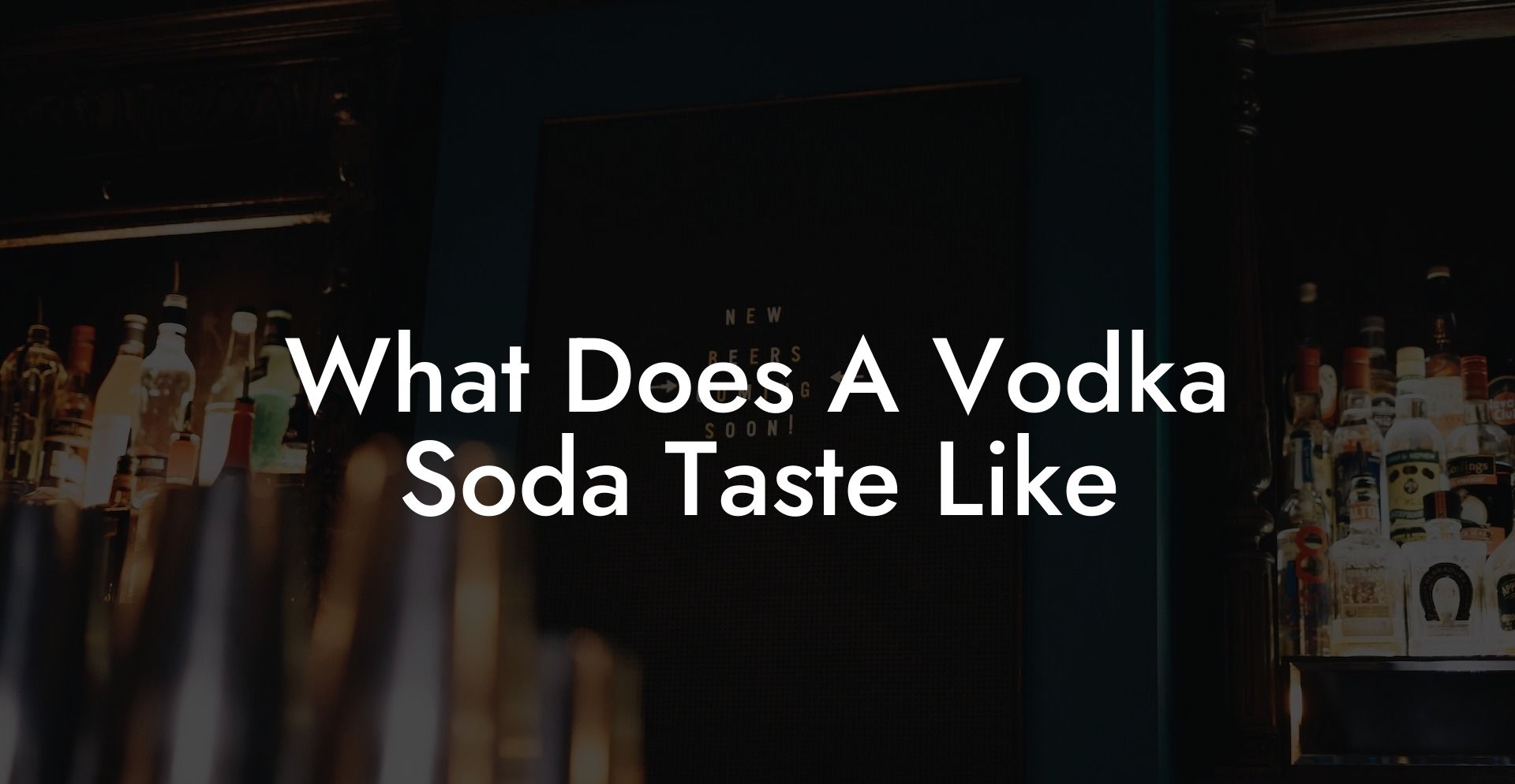 What Does A Vodka Soda Taste Like