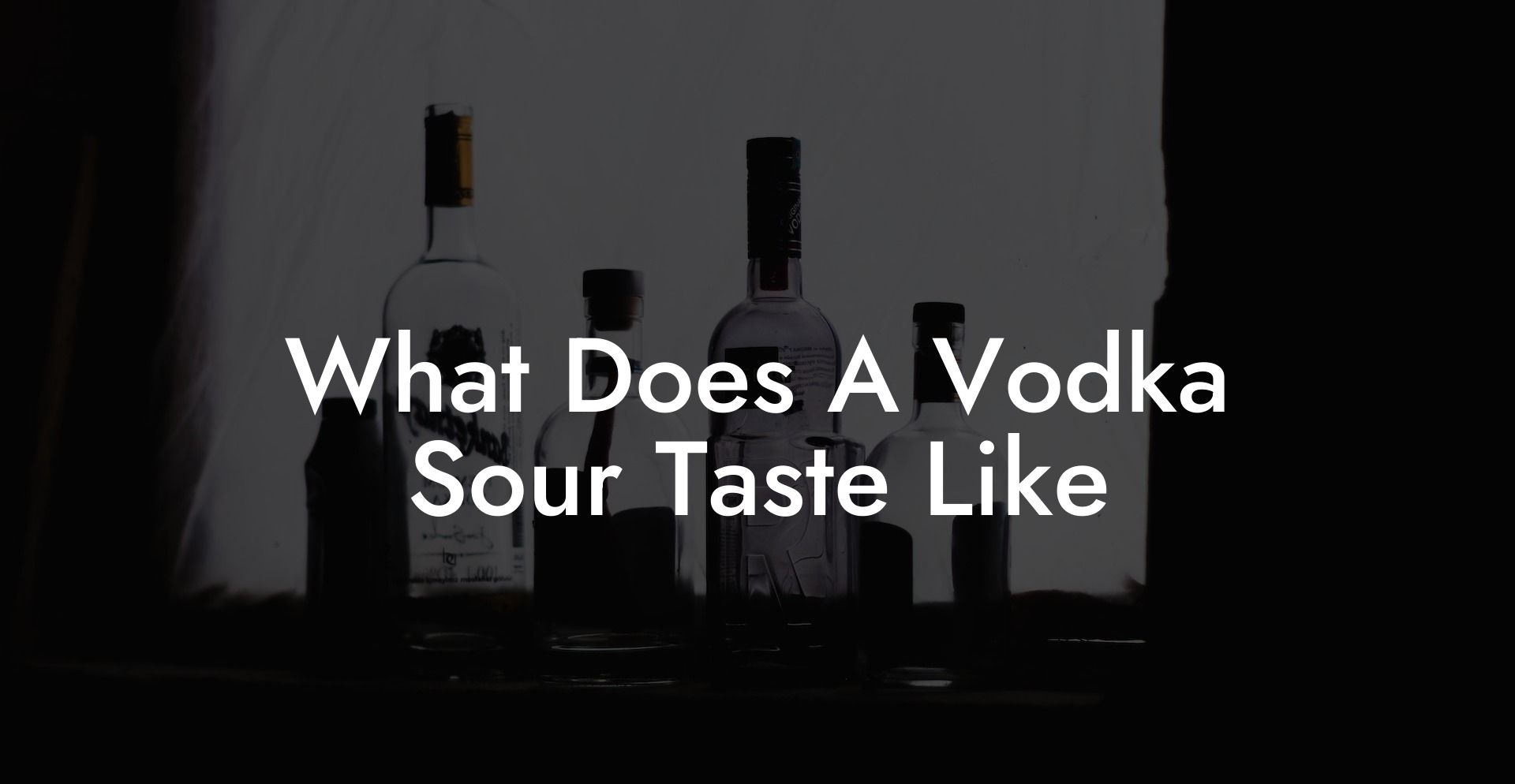 What Does A Vodka Sour Taste Like