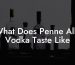 What Does Penne Alla Vodka Taste Like