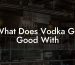 What Does Vodka Go Good With