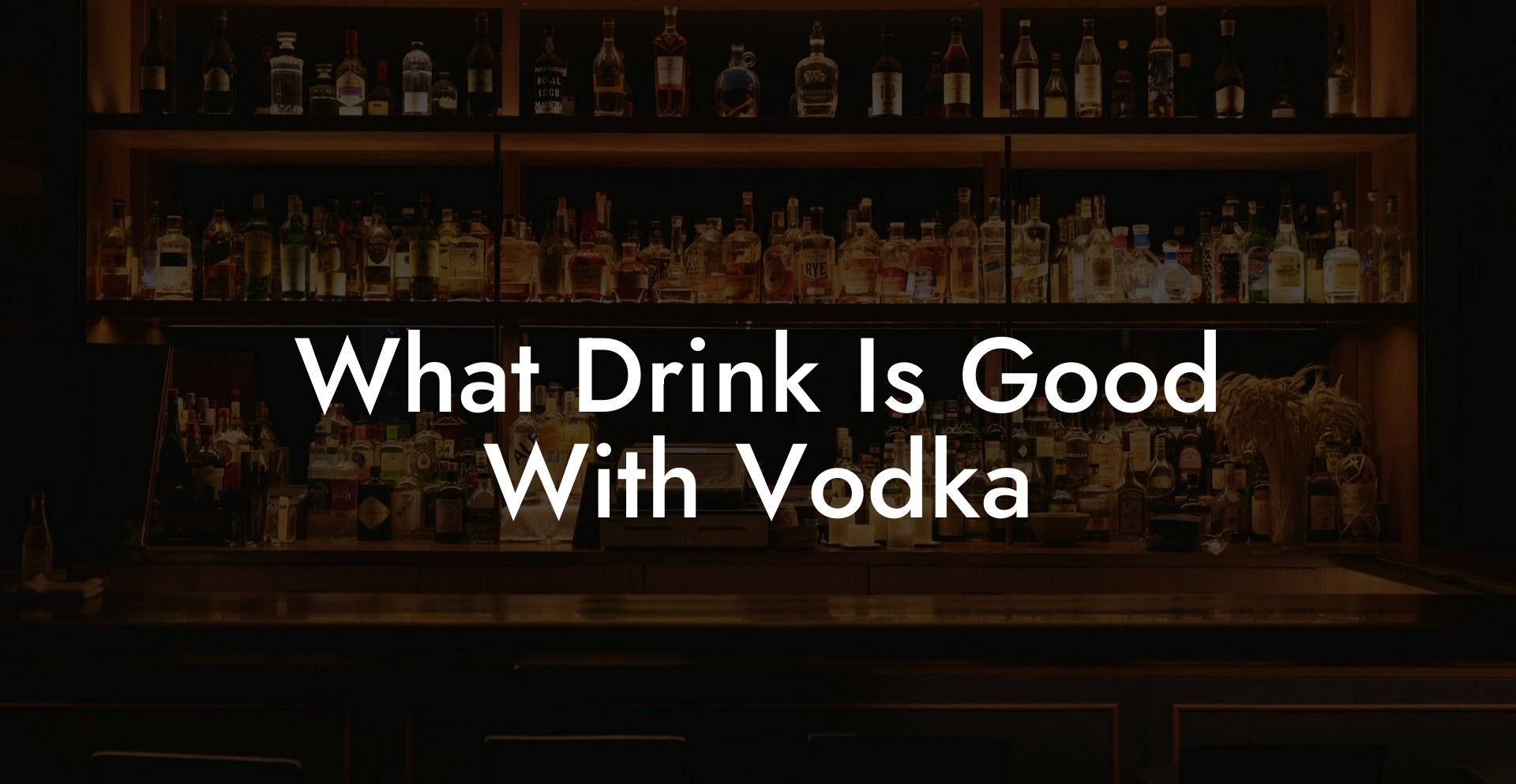What Drink Is Good With Vodka