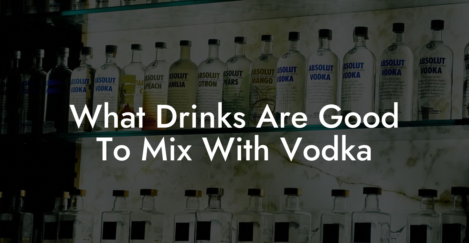 What Drinks Are Good To Mix With Vodka