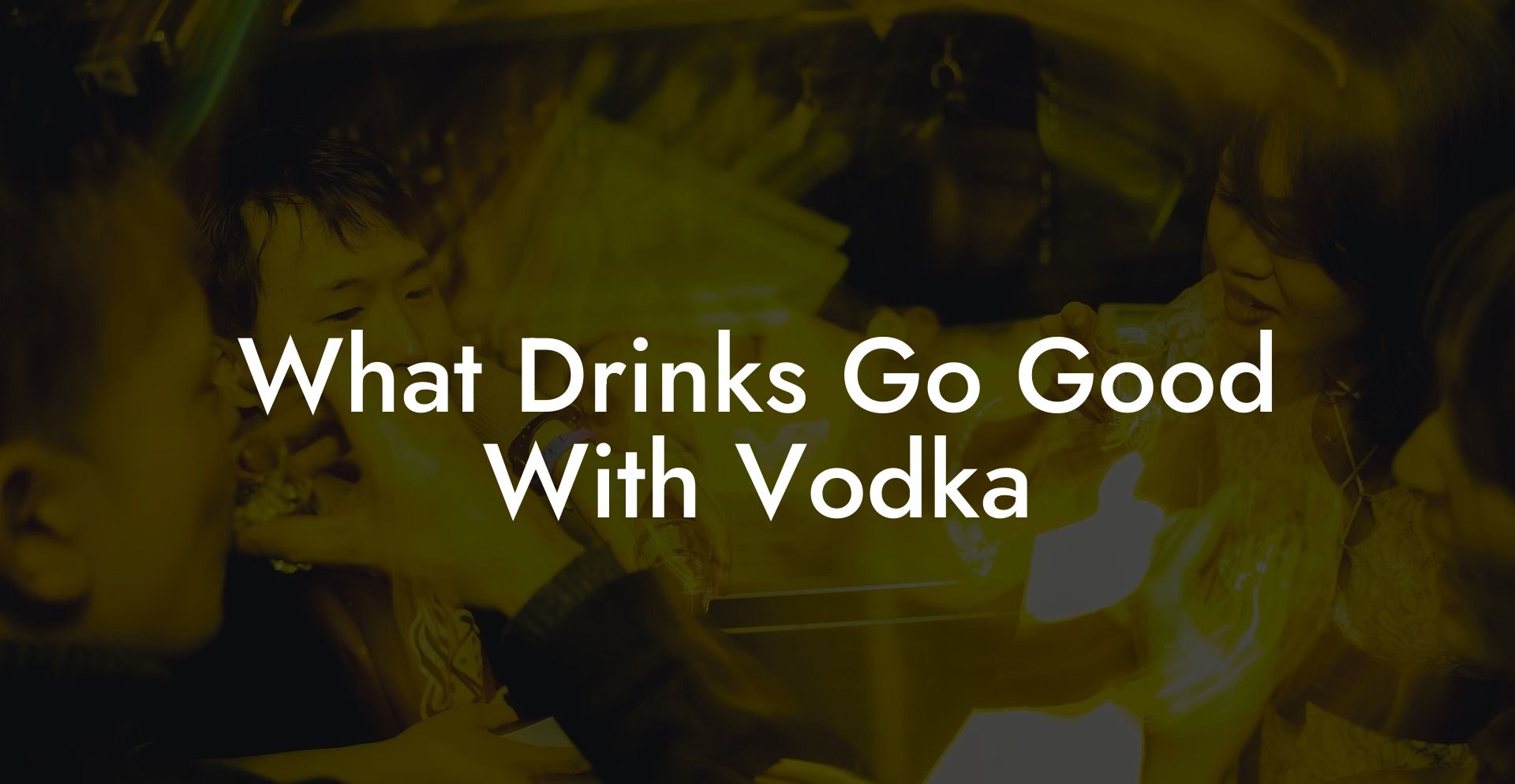 What Drinks Go Good With Vodka